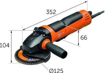 Produktbild von FEIN Compact-Winkelschleifer˜ 125 mm / Winkelschleifer Typ CG 15-125 BLP Inox