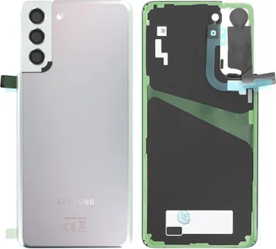 Produktbild von Original Samsung Galaxy S21+ G996B Akkudeckel Backcover Batterie Deckel Silber & Werkzeug