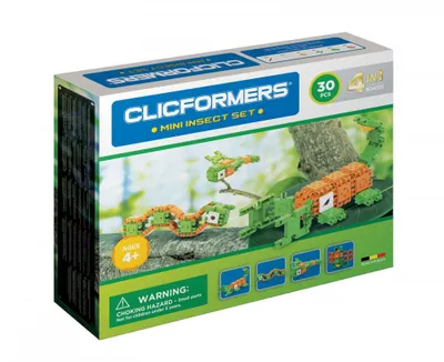 Immagine prodotto di Set di costruzione Clicformers - Insetti, 30 pezzi