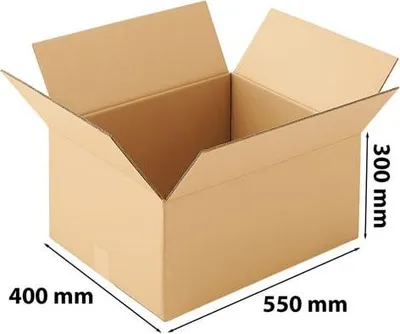 Zdjęcie produktu dla Kartony 550x400x300mm Pudełka Tekturowe Grube Do Pakowania 5w