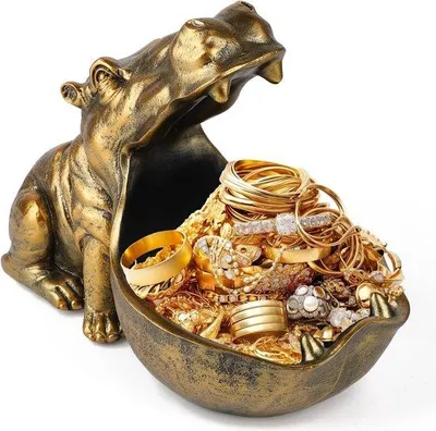 Productafbeelding van Famanu sleutelhouder, shoornfiguur - goud, groot