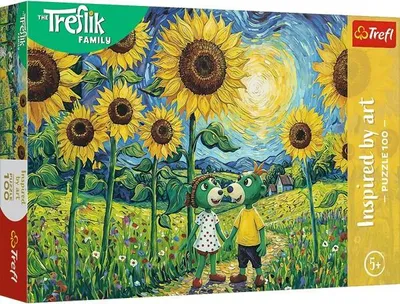 Zdjęcie produktu dla Puzzle artystyczne Treflikow – 100 elementów „Tournesol”