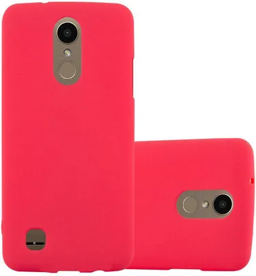 Produktbild von Cadorabo Schutzhülle für LG K10 2017 Hülle in Rot Handyhülle TPU Etui Cover Case