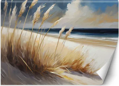 Produktbild von Vlies fototapete Strand Meeresdünen Landschaft 350x245 cm Feeby Beige inkl. Kleber einfache Montage