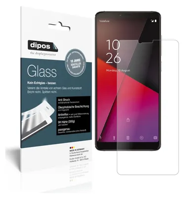 Produktbild von 2x Schutzfolie für Vodafone Smart X9 matt - Anti-Shock 9H Folie dipos Glass