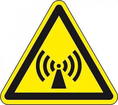 Produktbild von Dreifke® Aufkleber I Warnschild Warnung von n. ionisierender Strahlung, Folie...