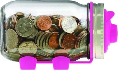 Immagine prodotto di Salvadanaio - Salvasoldi - Imparare a risparmiare - Taglia unica - Rosa