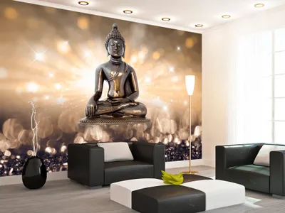 Produktbild von Vlies Fototapete Buddha 400x280 cm Tapeten Wandtapete XXL Orient Zen h-C-0011-a-b