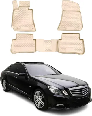 Obrázek produktu pro 2009-2016 Mercedes třídy E W212 Podlahové rohože TPE béžové 4 ks