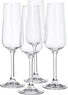 Imagen del producto de Conjunto de copas de champán Unyqoos® Villeroy & Boch Ovid, 4 piezas, de cristal, 250 ml