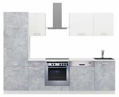 Produktbild von Küche Toni 270 cm Küchenzeile Küchenblock Singleküche Einbauküche