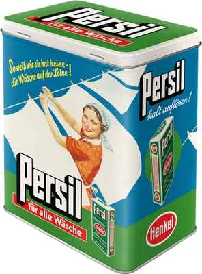 Produktbild von Nostalgic-Art Retro Vorratsdose L, 3 l, Persil – Wäsche auf der Leine – Geschenk