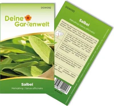 Salbei Samen - Salvia officinalis - Salbeisamen - Kräutersamen - Saatgut für 15 Pflanzen