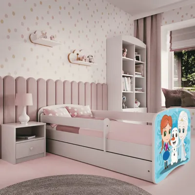 Immagine prodotto di Letto per bambini Eisberg 70x140, 80x160, 80x180 cm - set completo con cassetto e protezione anticaduta