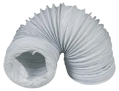 Abflussschlauch 100 rund, 2,80 m, PVC, weiß, für Trockner