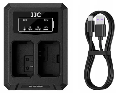 Zdjęcie produktu dla Podwójna Ładowarka USB-C na 2x Akumulator Bateria do SONY NP-FW50 NPFW50 / DCH-FW50TC