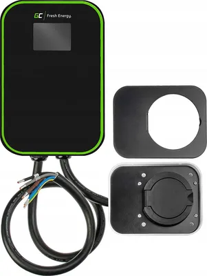 Immagine prodotto di Green Cell EV15RFID Stazione di ricarica per veicoli elettrici Nero Alluminio Parete 3 Display LCD incorporato