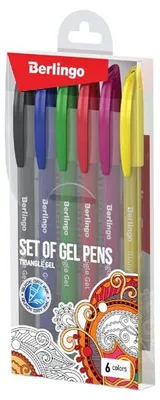 Obrázek produktu pro Berlingo sada rollerů gelových 0.5mm Triangle gel color