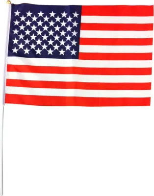 Obrázek produktu pro Vlajka USA na žerdi cca 30 x 45 cm Amerika s 50 hvězdami