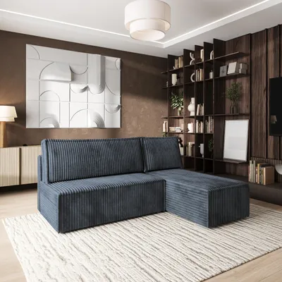 Produktbild von Masseno Ecksofa BRISO T mit Schlaffunktion L-Form, Sofa mit Bettkasten, Wohnzimmersofa, Couch, Soffa, Bettsofa, Couchgarnitur- Grau, TILIA 85
