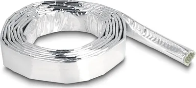 Produktbild von Delock Kabelschlauch aus Glasfasergeflecht und Aluminium 2 m x 10 mm