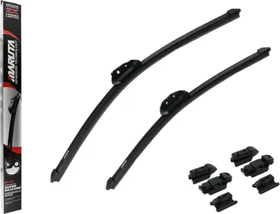 Obrázok produktu pre MARUTA Lotus Perl-Effekt stierače SET 525 mm / 450 mm (530 mm/450 mm) – univerzálne – predné, aerodynamicky optimalizované stierače z exkluzívnej zmesi silikónu a gumy (vyrobené v Japonsku)