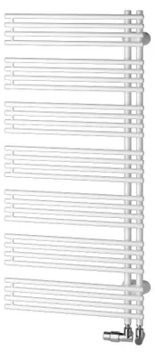 Obrázek produktu pro Těleso koupelnové trubkové Kermi Diveo 940X450MM PRAVÉ BOČNÍ BÍLÁ DVN1A1000