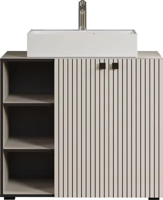 Image de PureBliss meuble sous lavabo avec lavabo cachemire.