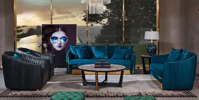 Produktbild von Designer Möbel Sofa Coch 3 Sitzer Polster Sofas Wohnzimmer Couchen Dreisitzer