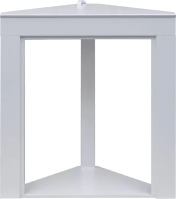 Zdjęcie produktu dla Rebecca Mobili Sztuczna narożna rama kominkowa 100x90x45 cm wykonana z MDF, biała