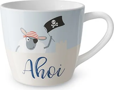 Produktbild von maritimer Maxibecher Meerfreund mit Schaf für 400ml Geschenk für Dich