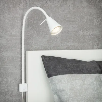 Obrázek produktu pro LED světlo do postele 400 lm 3000 K s ohebným ramenem H 40 cm bílé