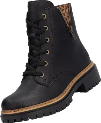 Produktbild von Rieker Damen Biker Boots Stiefelette Stiefel 72617-00 schwarz , Schuhgröße:39 EU