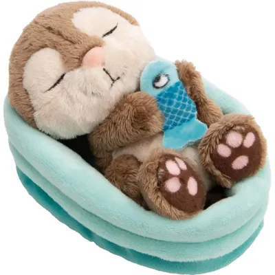 Produktbild von Nici GmbH Kuscheltier Otter im blauen Körbchen NICI GREEN
