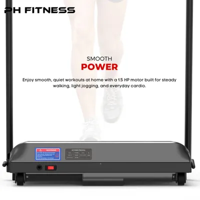 Obrázok produktu pre Loopband – Skladací bežecký pás – Fitness pre domáce použitie – Kardio tréning – Bežecký pás – Tichý motor s výkonom 1,5 HP