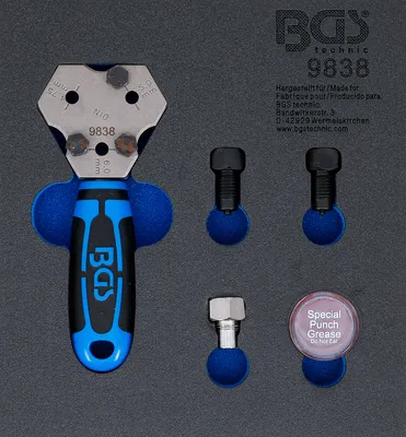 Immagine prodotto di BGS carrello da officina inserto 1/6: utensile di svasatura DIN 4,75 / 5 / 6 mm - 9838