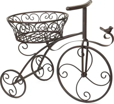Produktbild von Deko Pflanzfahrrad Blumentopfhalter Pflanzkorb 47x43x25cm Gartendeko Übertopf