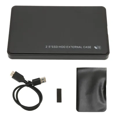Obrázek produktu pro Pouzdro pro 2,5palcové HDD/SSD – USB 3.0, SATA, černé barvy
