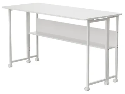 Obrázok produktu pre Mobilný skladací stôl Spacetronik 120x58 cm biely na kolieskach