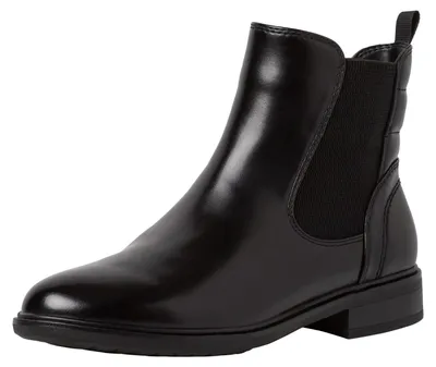 Produktbild von Jana Damen Chelsea Boots aus Kunstleder Flach Weite H Mehrweite, Schwarz (Black)