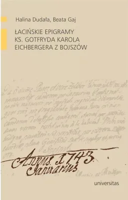 Image de Épigrammes laciniennes du révérend Gotfried Karl Eichberger de Bojszow