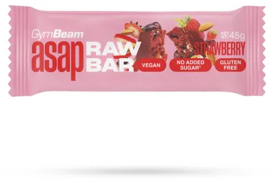 Produktbild von GymBeam - ASAP Raw Bar, 45 g, Erdbeere