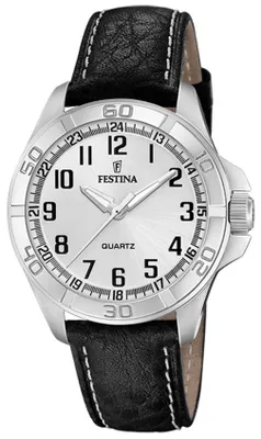 Produktbild von Festina Herrenuhr Klassik Armbanduhr Leder schwarz UF20444/3