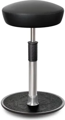 Produktbild von Sitz- Stehhocker Free Tall Hutsitz Boxmark Leder schwarz chrom /schwarz.