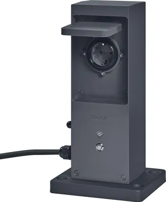 Produktbild von OSRAM SMART+ WiFi Outdoor Terminal mit integriertem Repeater & 2 Steckdosen, weiß, 230V, IP44