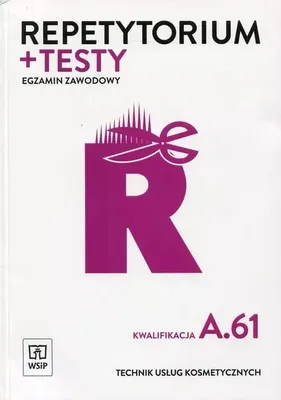 Immagine prodotto di WSiP Repetytorium i testy egzaminacyjne. Technik usług kosmetycznych. Kwalifikacja A.61. Egzamin zawodowy, Edukacyjny, Polski, Broszurowa okładka, 256 stron(y)