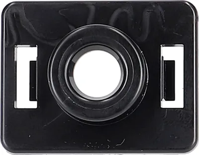 A black plastic water tank coupling for a coffee machine is shown against a white background.