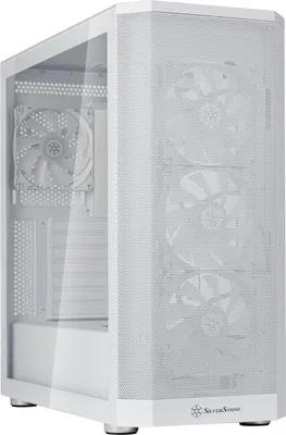 Produktbild von SILVERSTONE FARA 514X weiss Tempered Glass (SST-FA514X-WG)
