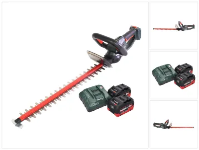 Image de Metabo HS 18 LTX 55 Taille-haie sans fil 18 V 53 cm + 2x Batteries 8,0 Ah + Chargeur