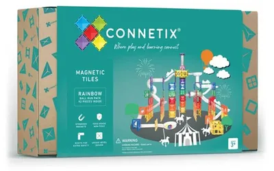 Produktbild von Connetix Magnetkacheln Murmelbahn 92-teilig